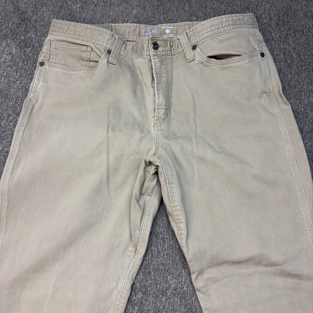 Mountain Hardwear Mens Passenger Pants 36x32 Khaki Stretch Straight‎ Leg Hiking